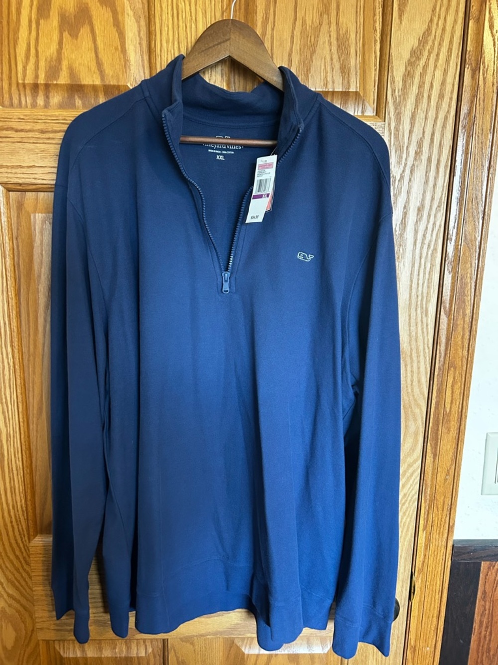 Vineyard Vines Men's Navy 1/4 Zip Pullover XXL NWT